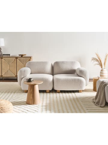 Beliani 2-tlg Modulsofa AMLI in Weiß/Braun