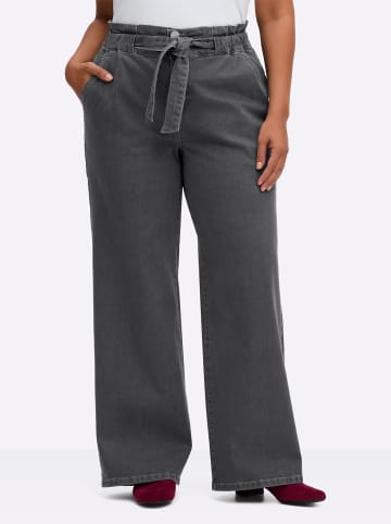 sheego Jeans in anthrazit-grey-denim