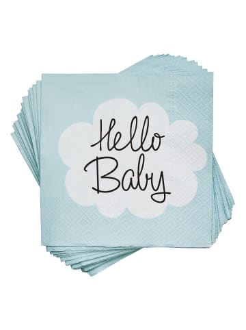 Butlers Papierserviette APRÈS 6er-Set in Blau