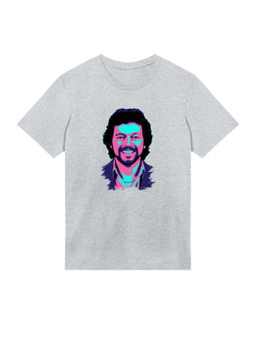 F4NT4STIC T-Shirt TV Times Jeremy Beadle 1982 Pop Art in grau meliert