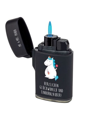 Mr. & Mrs. Panda sturmfeuerzeug Einhorn Baby mit Spruch in Schwarz