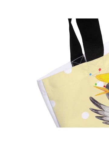 Mr. & Mrs. Panda Shopper Tasche Rabe Sombrero ohne Spruch in Gelb Pastell