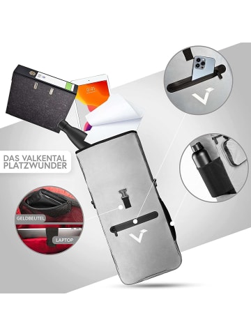 Valkental Valkental ValkOne 3in1 Fahrradtasche - Grau/Reflektierend