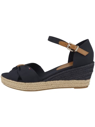 Tommy Hilfiger Keilsandale Basic Open Toe Mid Wedge in dunkelblau