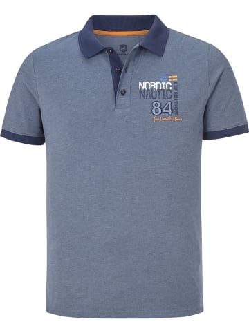 Jan Vanderstorm Poloshirt LUITGER in blau melange