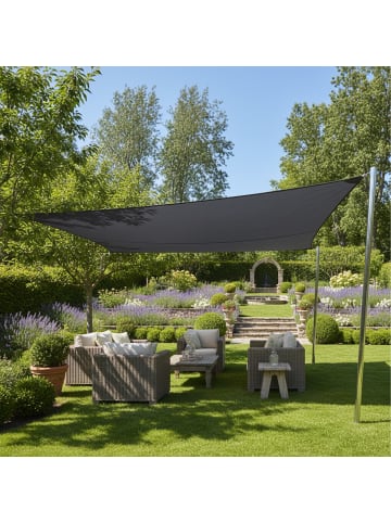relaxdays Sonnensegel in Dunkelgrau - 2 x 2 m