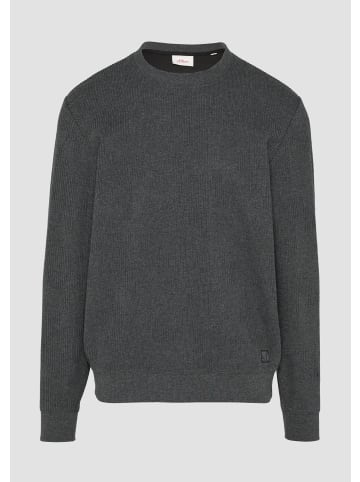 s.Oliver Sweatshirt in 9823_dunkelgrau