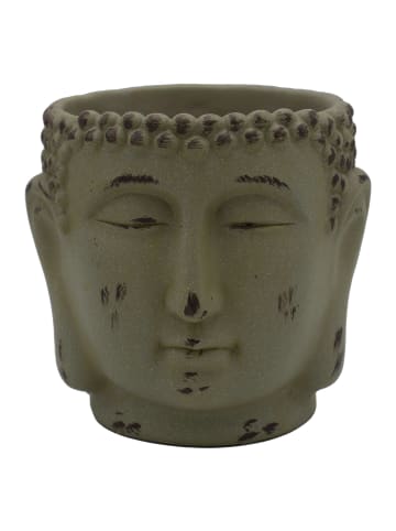 UNUS Buddha Blumentopf in Grau