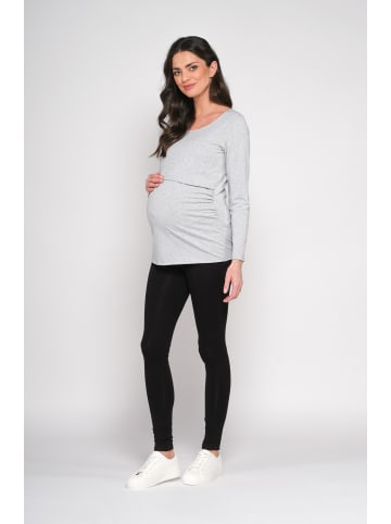 Cool Mama Umstands- und Stillbluse 2 in 1 in GRAU