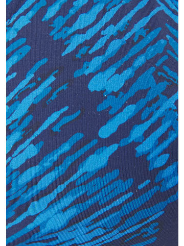 JETTE Triangel-Bikini-Top in marine bedruckt