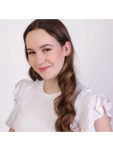 Lucardi 925 Silber Ohrringe Rund