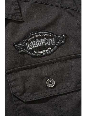 Brandit Hemd "Luis Vintage Shirt Short Sleeve" in Schwarz