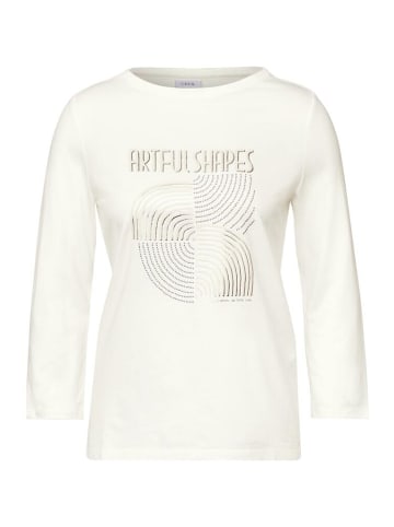Cecil Langarmshirt in vanilla white
