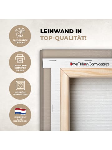 OnlyWow Leinwand Bilder Ecru