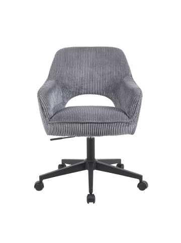DUBI Möbel 2er-Set: Bürostuhl Mika-Ilvy in Grau - (B)60 x (H)85 x  (T)65 cm