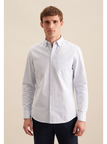 Seidensticker Casual Hemd Slim in Mittelblau