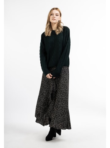 DreiMaster Damen Strick Pullover in Dunkelgrün