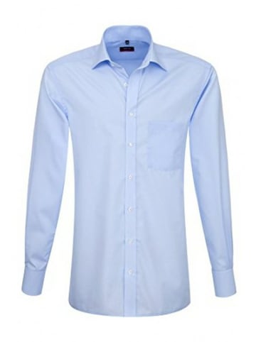 Eterna Langarm FreizeitHemd für Herren in hell-blau