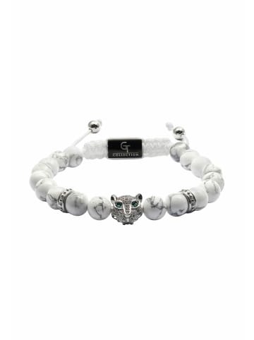 GT COLLECTION Armband Leopard Head in weiß
