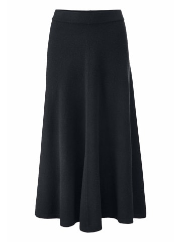 Hessnatur Strick Rock Midi in schwarz