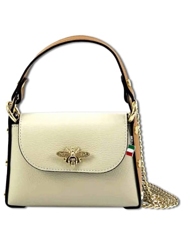 Florence Umhängetasche Leder beige, tan ca. 19cm