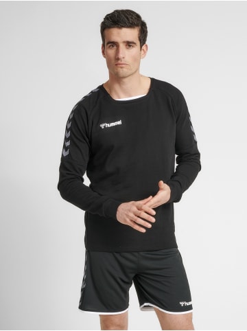 Hummel Sweatshirt Raglanärmel Hmlauthentic Herren in BLACK/WHITE