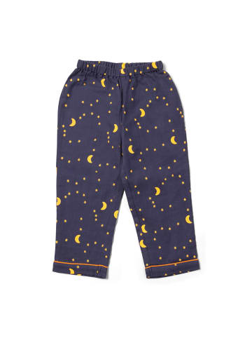 Little Green Radicals Klassischer Bio-Pyjama in Marineblau