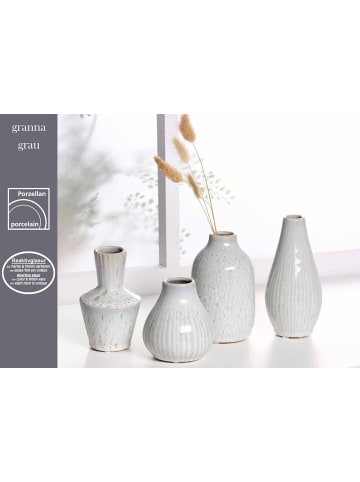 Ritzenhoff & Breker 8er Set Vasen Granna in 14,5 cm in grau