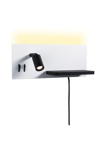 paulmann Serra WL LED 5,5W/2,6W Rechts USBC Weiß Schwarz Metall