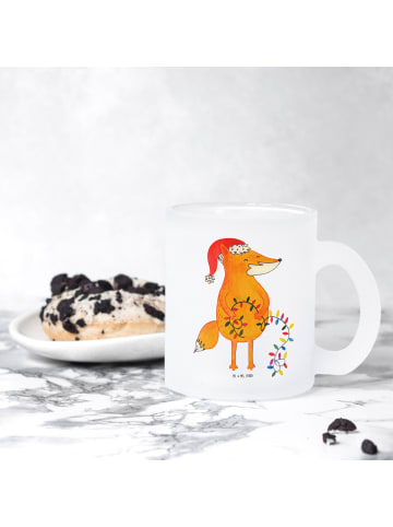 Mr. & Mrs. Panda Teetasse Fuchs Weihnachten ohne Spruch in Transparent