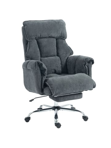 HOMCOM Bürostuhl in Dunkelgrau 80L x 80B x 114H cm