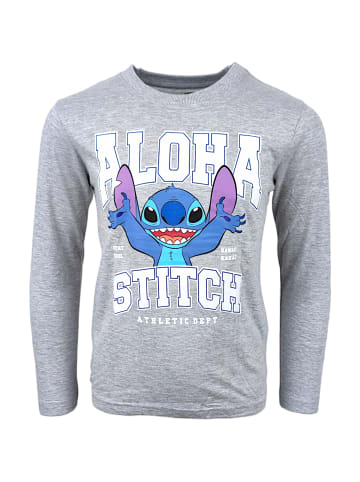 Lilo & Stitch Langarmshirt Disney Lilo & Stitch in Grau
