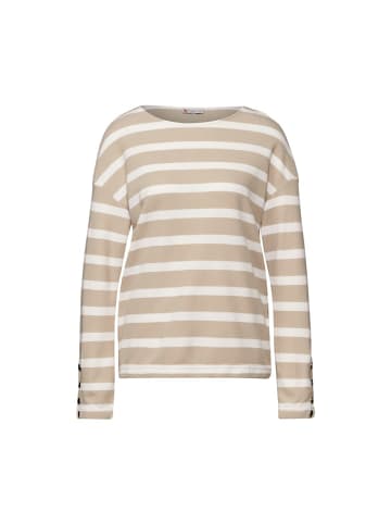Street One Langarmshirt in sheer beige