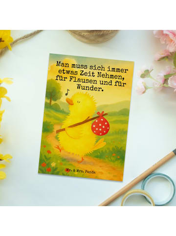 Mr. & Mrs. Panda Postkarte Küken Wander Design mit Spruch in Weiß