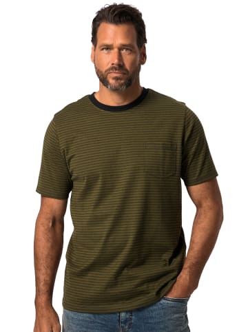 JP1880 Kurzarm T-Shirt in moosgrün