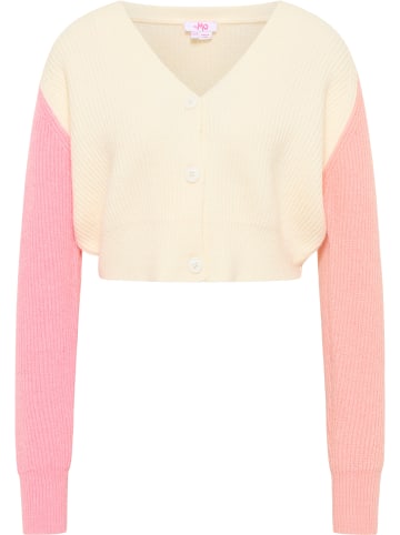 myMo Damen Cardigan in Wollweiss