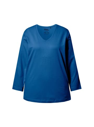 Ulla Popken Shirt in klassisch tintenblau