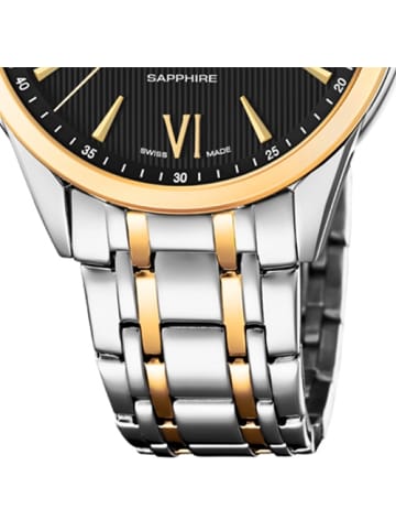 Candino Analog-Armbanduhr Candino Elegance silber, gold groß (ca. 41mm)