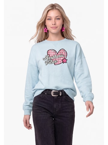 myMo Women Sweatshirt in Light Blue