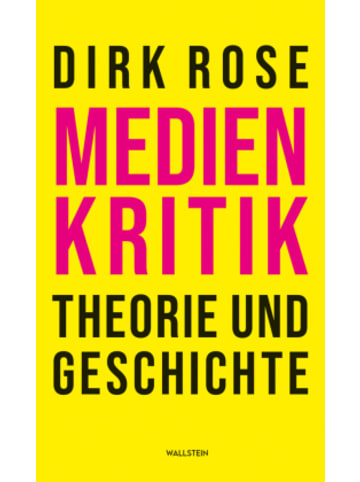 Wallstein Buch - Medienkritik - Theorie und Geschichte