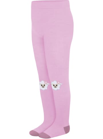 Normani Outdoor Sports Baby Merino Strumpfhose mit Noppen Lyss in Rosa