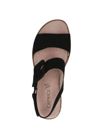 Caprice Sandalette in BLACK NUBUC
