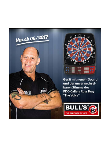 BULLS Elektronische Dartscheibe mit Zweiloch Segmenten E-Dart Delta IV RB-Sound