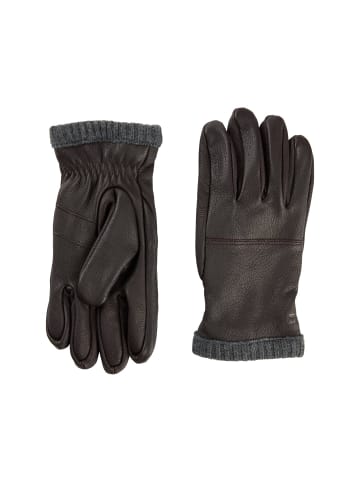 Camel Active Handschuhe aus Leder in Dunkelbraun