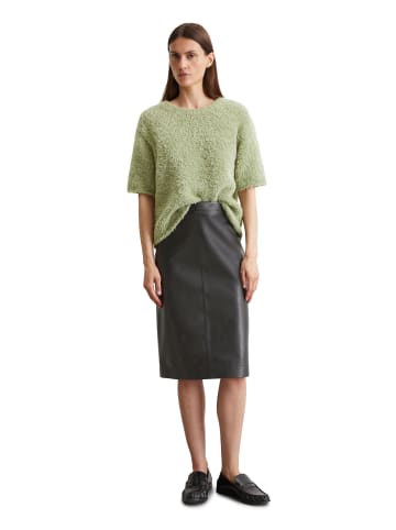 Marc O'Polo Bleistift-Lederrock regular in Schwarz