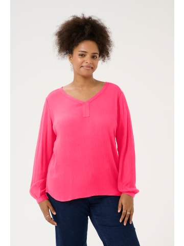 KAFFE curve Langarm-Bluse KCami Regular fit in Raspberry