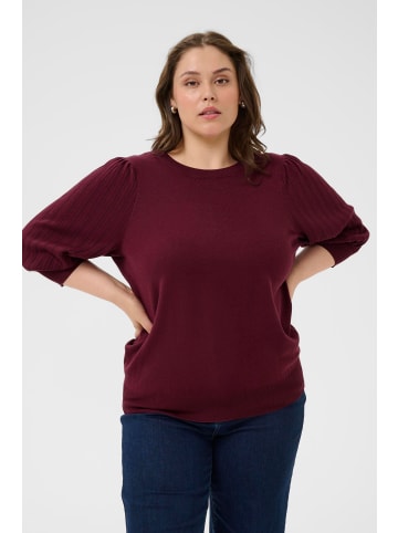KAFFE curve Strickpullover KCloni Regular fit in Windsor Wine
