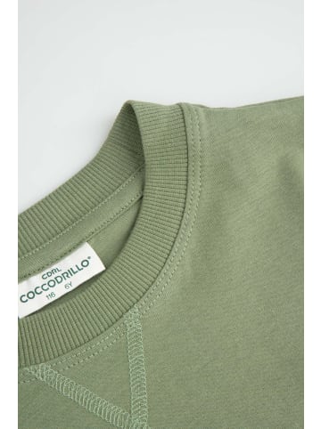 Coccodrillo Baumwoll-t-shirt mit kurzen Ärmeln in khaki