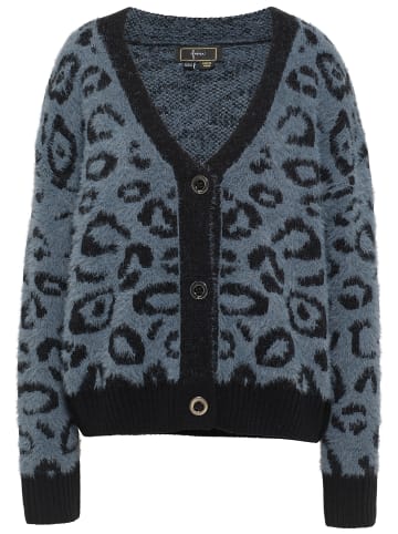 faina Strickjacke in Grau Schwarz