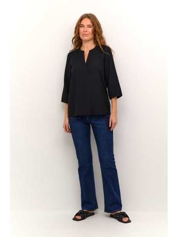 Kaffe Langarm-Bluse KAthea Regular fit in Black Deep